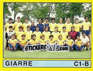 Figurina Squadra Giarre - Calciatori 1988-1989 - Panini
