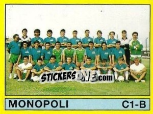 Figurina Squadra Monopoli - Calciatori 1988-1989 - Panini