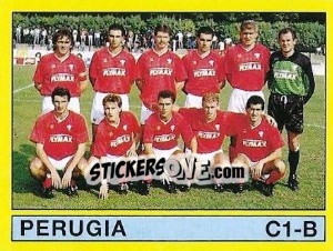Figurina Squadra Perugia - Calciatori 1988-1989 - Panini