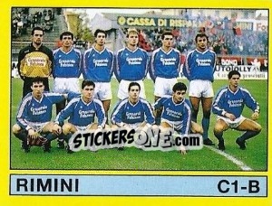 Figurina Squadra Rimini - Calciatori 1988-1989 - Panini