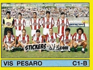 Sticker Squadra Vis Pesaro - Calciatori 1988-1989 - Panini