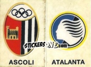 Sticker Ascoli/atalanta