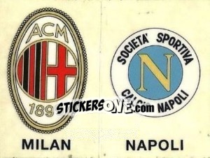 Sticker Milan /napoli - Calciatori 1988-1989 n. PL6 - Panini
