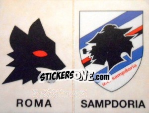 Sticker Roma/sampdoria