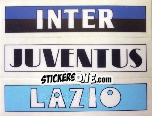 Figurina Inter/juventus/lazio