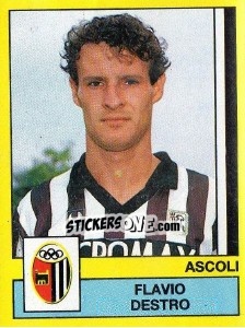 Figurina Flavio Destro - Calciatori 1988-1989 - Panini