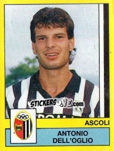 Sticker Antonio Dell'Oglio - Calciatori 1988-1989 n. 9 - Panini