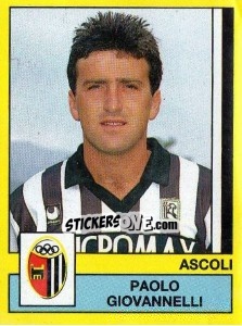 Sticker Paolo Giovannelli - Calciatori 1988-1989 n. 12 - Panini