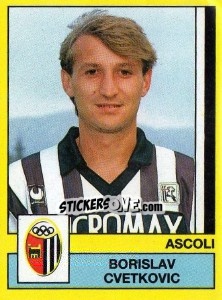 Figurina Borislav Cvetkovic - Calciatori 1988-1989 - Panini