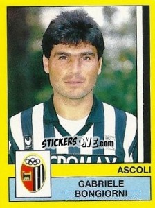 Sticker Gabriele Bongiorni - Calciatori 1988-1989 n. 18 - Panini
