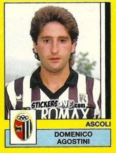 Sticker Domenico Agostini - Calciatori 1988-1989 n. 19 - Panini