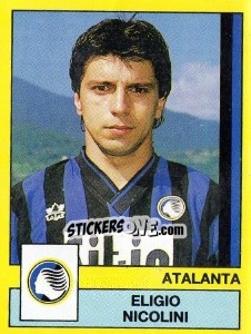Figurina Eligio Nicolini - Calciatori 1988-1989 - Panini