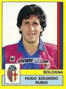 Cromo Hugo Eduardo Rubio - Calciatori 1988-1989 - Panini