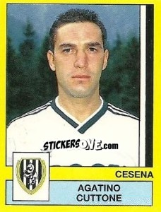 Sticker Agatino Cuttone - Calciatori 1988-1989 n. 63 - Panini