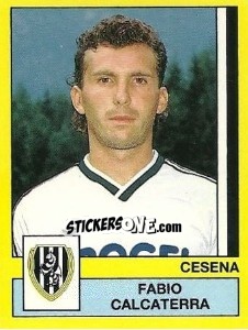 Sticker Fabio Calcaterra - Calciatori 1988-1989 - Panini