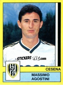 Sticker Massimo Agostini - Calciatori 1988-1989 n. 69 - Panini