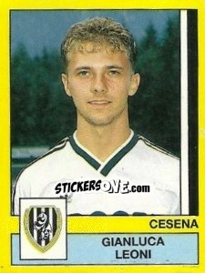Sticker Gianluca Leoni - Calciatori 1988-1989 n. 70 - Panini