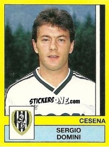 Sticker Sergio Domini - Calciatori 1988-1989 n. 72 - Panini