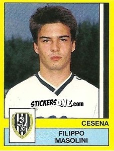 Sticker Filippo Masolini - Calciatori 1988-1989 n. 79 - Panini
