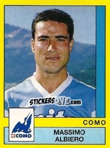 Cromo Massimo Albiero - Calciatori 1988-1989 - Panini