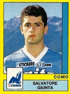 Cromo Salvatore Giunta - Calciatori 1988-1989 - Panini