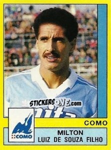 Sticker Milton Luiz De Sousa Filho - Calciatori 1988-1989 - Panini