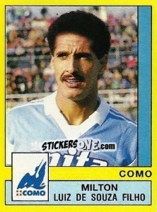 Sticker Milton Luiz De Sousa Filho - Calciatori 1988-1989 n. 92 - Panini