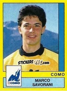 Sticker Marco Savorani - Calciatori 1988-1989 n. 96 - Panini
