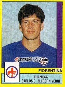 Sticker Dunga Carlos C. Bledorn Verri - Calciatori 1988-1989 n. 106 - Panini