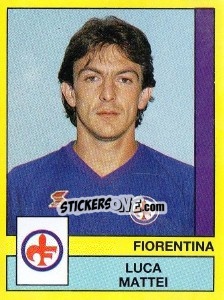 Sticker Luca Mattei - Calciatori 1988-1989 - Panini