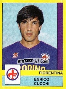 Sticker Enrico Cucchi - Calciatori 1988-1989 n. 110 - Panini