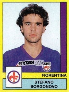 Sticker Stefano Borgonovo - Calciatori 1988-1989 n. 111 - Panini
