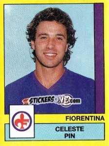 Sticker Celeste Pin - Calciatori 1988-1989 n. 117 - Panini