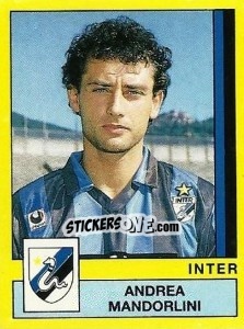 Sticker Andrea Mandorlini - Calciatori 1988-1989 n. 128 - Panini