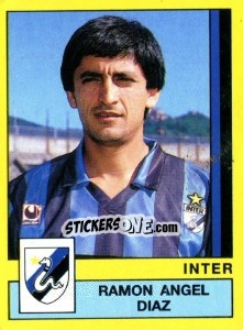 Sticker Ramon Angel Diaz - Calciatori 1988-1989 - Panini