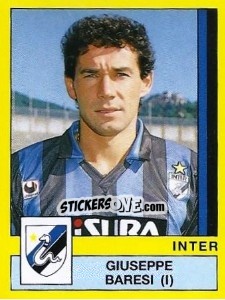 Sticker Giuseppe Baresi - Calciatori 1988-1989 n. 138 - Panini