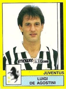 Cromo Luigi De Agostini - Calciatori 1988-1989 - Panini