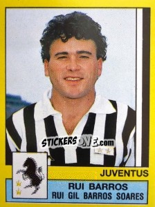 Sticker Rui Barros Rui Gil Barros Soares - Calciatori 1988-1989 - Panini