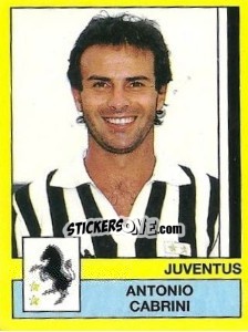 Sticker Antonio Cabrini - Calciatori 1988-1989 n. 158 - Panini