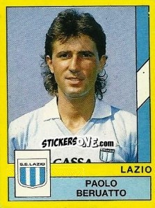 Figurina Paolo Beruatto - Calciatori 1988-1989 n. 165 - Panini