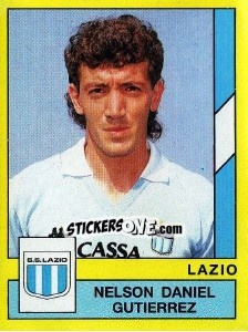 Sticker Nelson Daniel Gutierrez - Calciatori 1988-1989 - Panini
