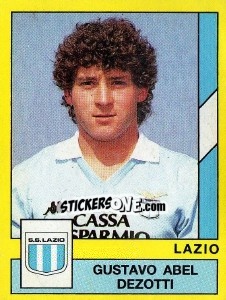 Cromo Gustavo Abel Dezotti - Calciatori 1988-1989 - Panini