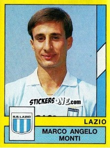Sticker Marco Angelo Monti - Calciatori 1988-1989 - Panini