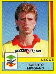 Cromo Roberto Miggiano - Calciatori 1988-1989 - Panini