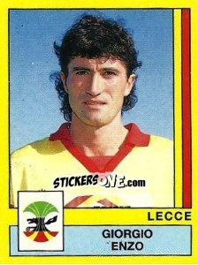 Sticker Giorgio Enzo - Calciatori 1988-1989 n. 186 - Panini