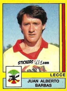 Sticker Juan Alberto Barbas - Calciatori 1988-1989 n. 190 - Panini