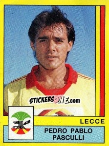 Sticker Pedro Pablo Pasculli - Calciatori 1988-1989 n. 191 - Panini