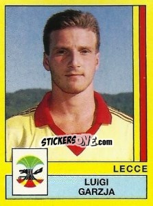Sticker Luigi Garzja - Calciatori 1988-1989 n. 198 - Panini