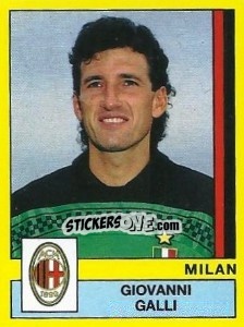 Sticker Giovanni Galli - Calciatori 1988-1989 n. 202 - Panini