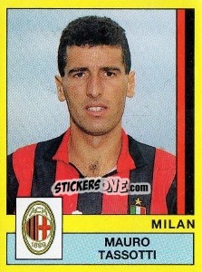 Cromo Mauro Tassotti - Calciatori 1988-1989 - Panini